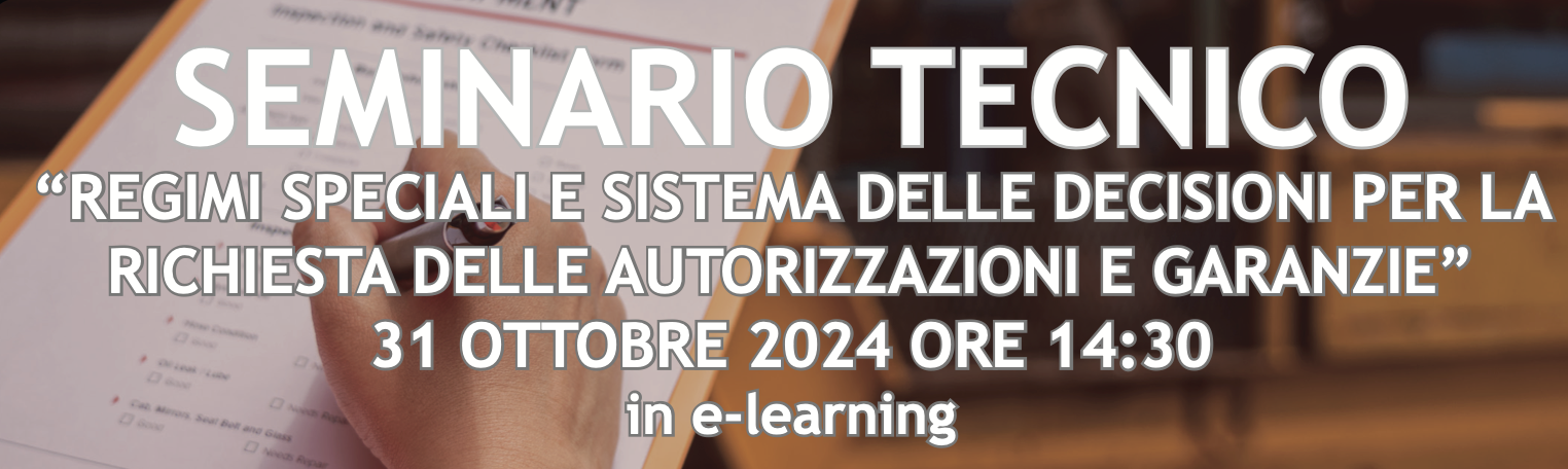 Regimi speciali e sistema delle decisioni per la richiesta delle autorizzazioni e garanzie